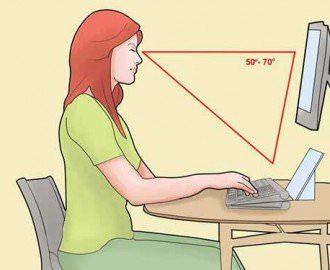 good posture in front of pc